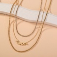 fashion letter ANGEL necklace multilayer alloy necklacepicture11